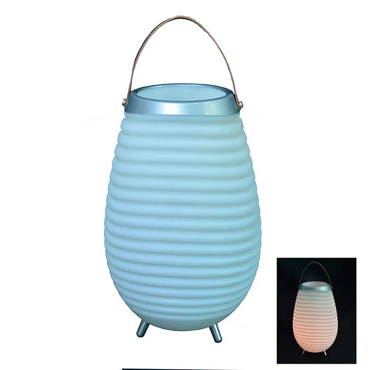 LED Illuminated Ice Bucket Audio System, Colorful Threaded Portable Audio System, Wireless Bluetooth Audio System