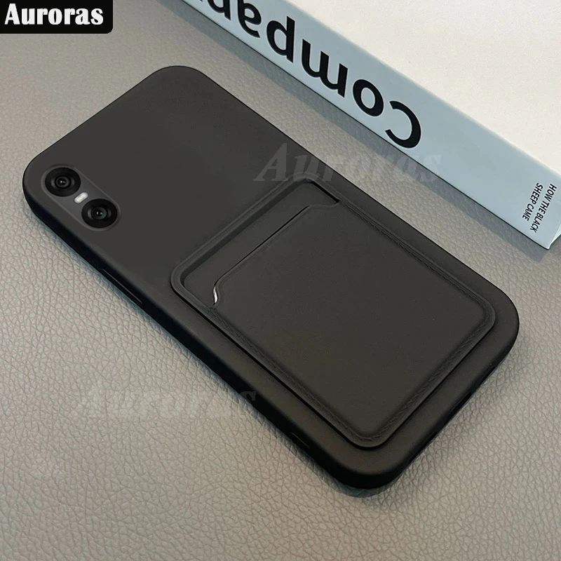 

Phone Case For Sony Xperia 10 VI Luxury Wallet Card Slot Soft Silicone Cover For Sony Xperia 1 VI Shockproof Shell