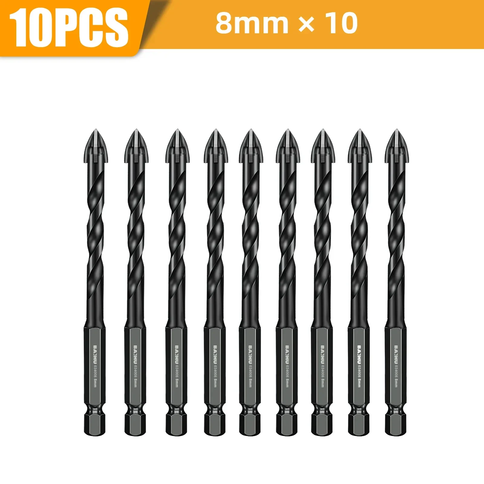 

6/8/10/12mm High Hardness Eccentric Drill Precision Drilling Glass Tile Ceramic Punching Rock Slab Triangle Drill Bit