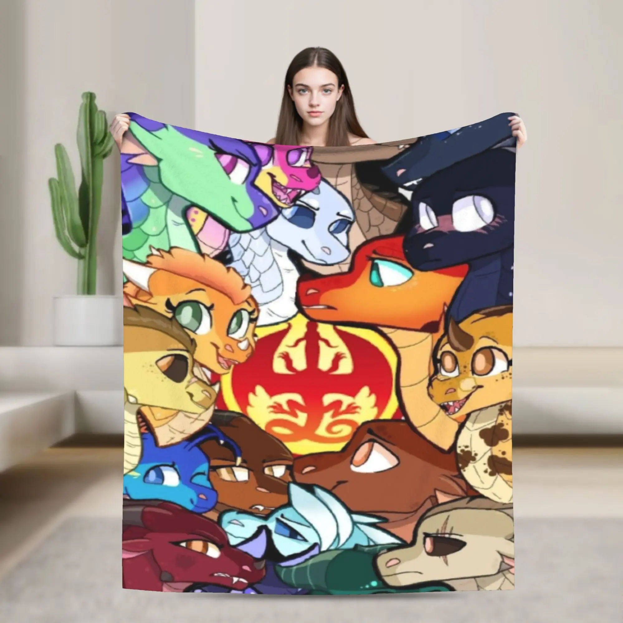 Funny Wing Of Fire dragon Blanket Super Soft Fleece  Comfortable Throw Blankets Machine Washable