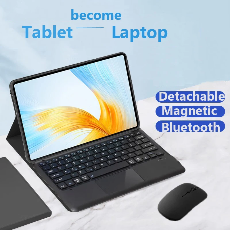 

Touchpad Keyboard for Huawei Matepad 11.5inch 2023 Air 11.5 11 2021 SE 10.4 2022 Pro 11 Pro 10.8 M6 10.8 T10S T10 SE 10.1 Case