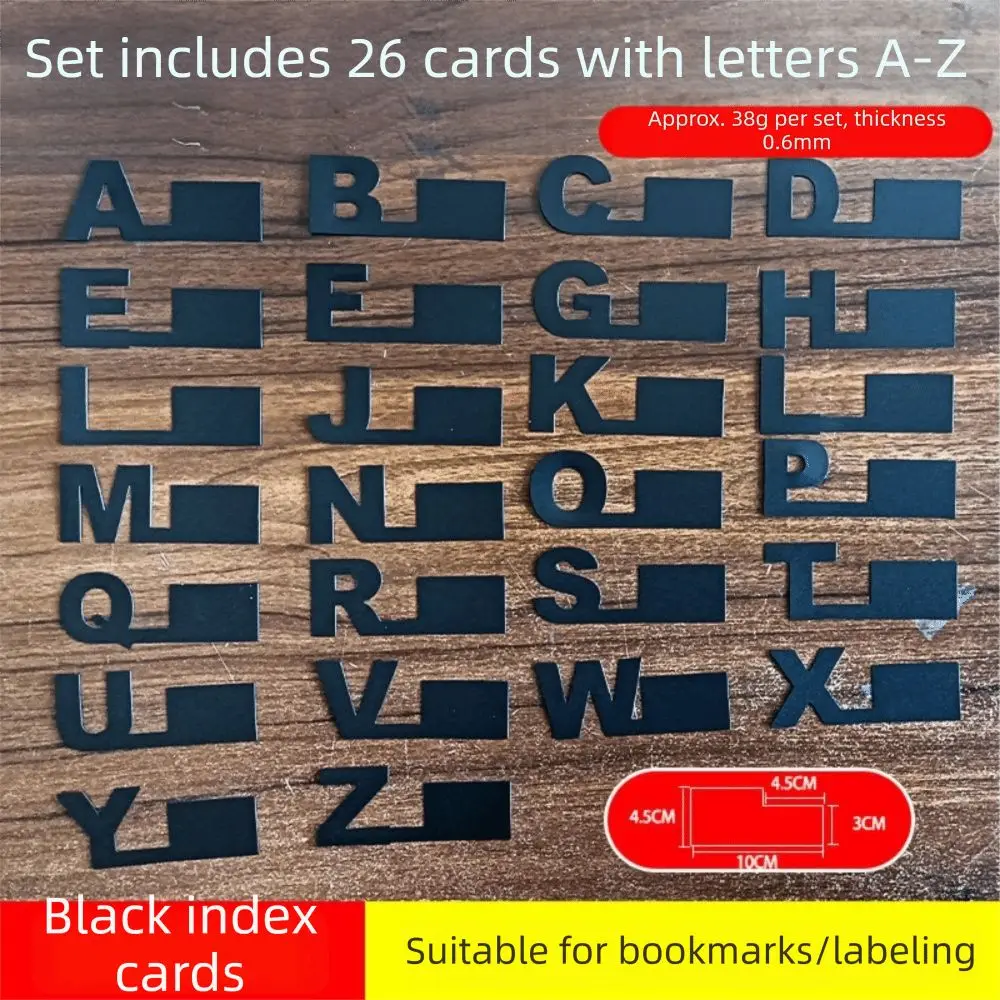 

A-Z 26 Letters Alphabetical Labeling Bookmarks Label Stickers Plastic Dividers Alphabet Index Card Bookmarks Premium Feel