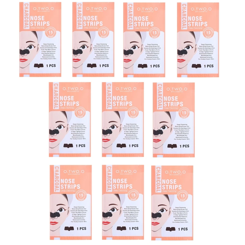 10 Pcs Blackhead Remover Pore Strips for Instant Blackhead Removal on Oily Skin Deep Cleansing Instant Blackhead Drop Shipping