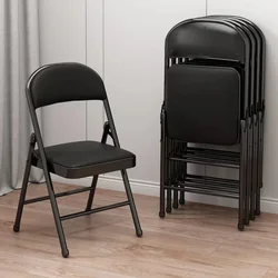Steel Folding Chair Black Foldable for Camping & Outdoor Portable Seating Space-Saving  Durable Construction Beach Chair