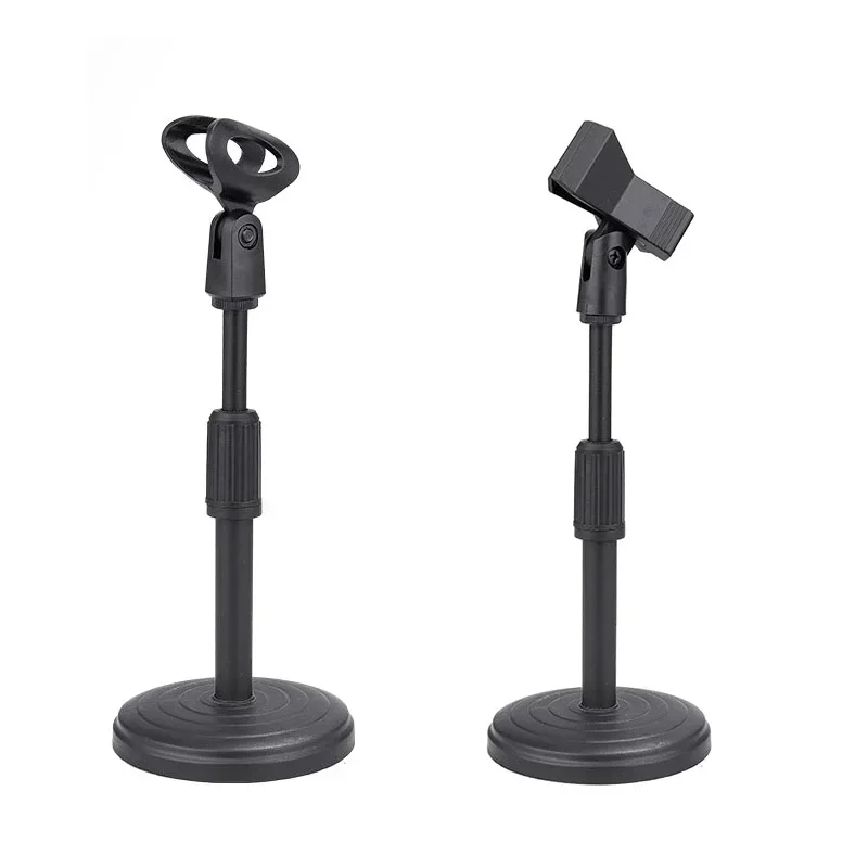 Microphone Stand Desktop Adjustable Lifting and Weighting Disc Base Shockproof Network Live Broadcast Mic Stand Accessories