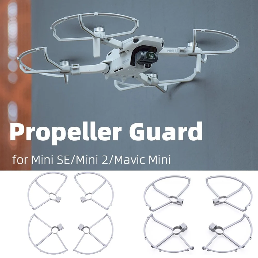 Para DJI Mavic Mini 1 2 SE MINI 4K protector de hélice Drone hélice anillo Protector jaula Drone accesorios de tren de aterrizaje