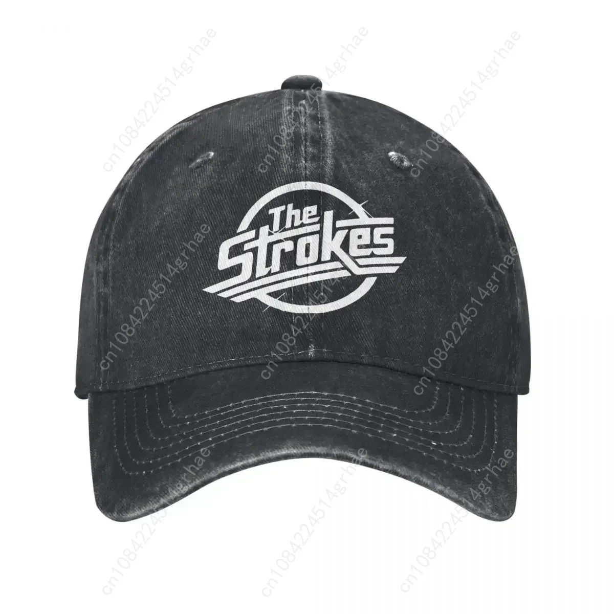 Topi Baseball Fashion Strokes Rock Music untuk Pria Wanita, Model Distressed Washed Snapback, Cocok untuk Aktivitas Luar Ruangan dan Olahraga, Topi Lembut Tanpa Struktur