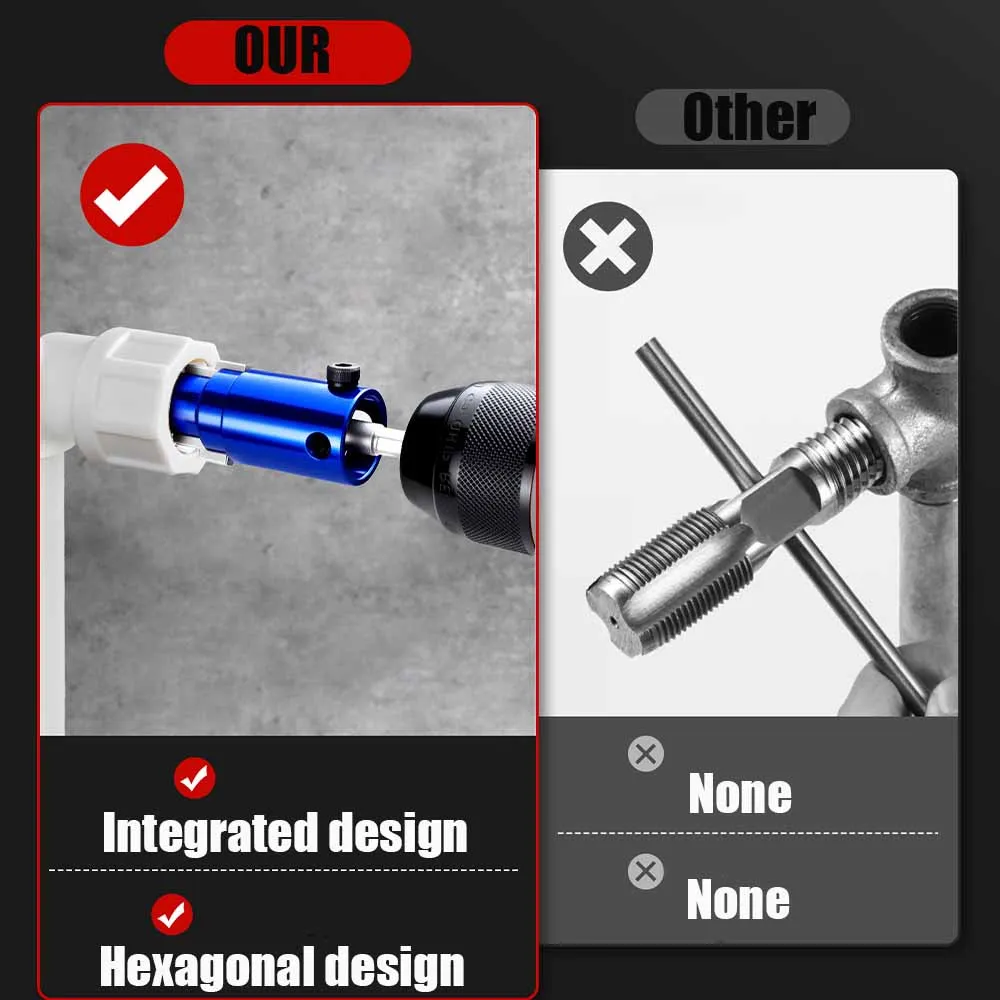 

Электрическая дрель, ручной экстрактор сломанных трубных клапанов, инструмент для удаления ржавчины, поврежденных болтов крана, угловые клапаны 1/2,3/4,1 дюйма DN15/20/25