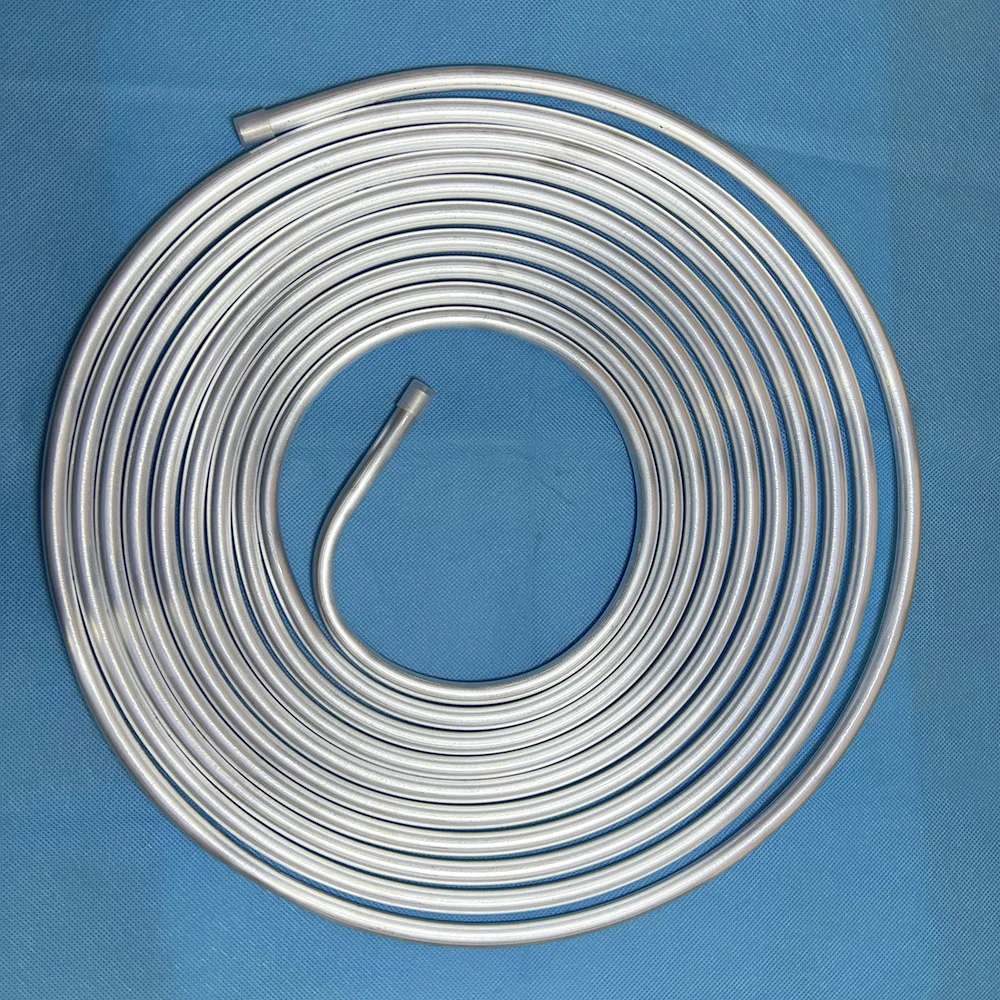 Aluminium Fuel Line Hard Tube AN4(1/4in)/AN6 (3/8in)/AN8 (1/2in)/AN10 (5/8in), Natural, 25Ft Coil