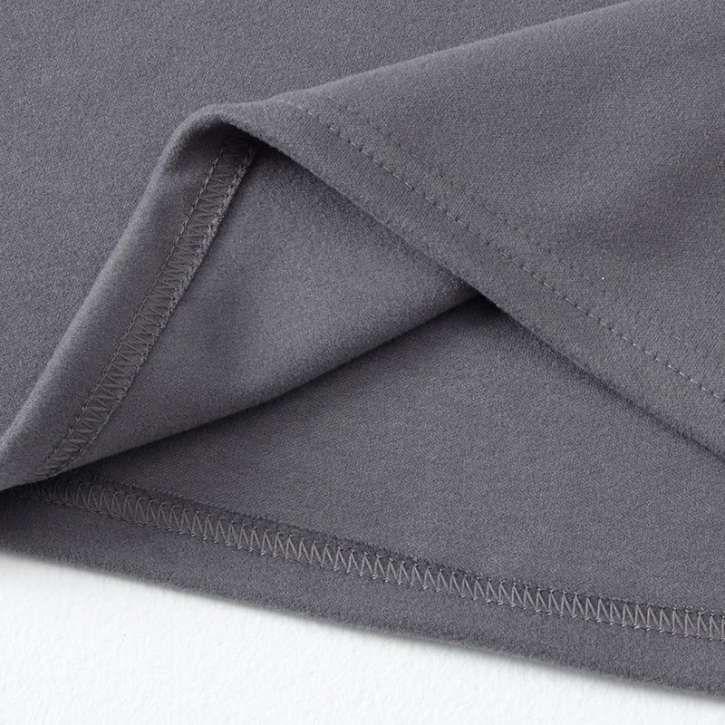 4/1 Stück Herbst und Winter Herren einfarbig Rundhals warme Basis Top Jugend mittleren Alters bequemes lässiges Langarm-T-Shirt – Detail 14