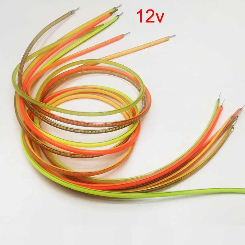 1pc 12v 24v LED Soft Flexible Filament Strip Flame Vintage Glass Bulb Retro Pendant Cafe Festival Night Craft Ad Decoration Lit