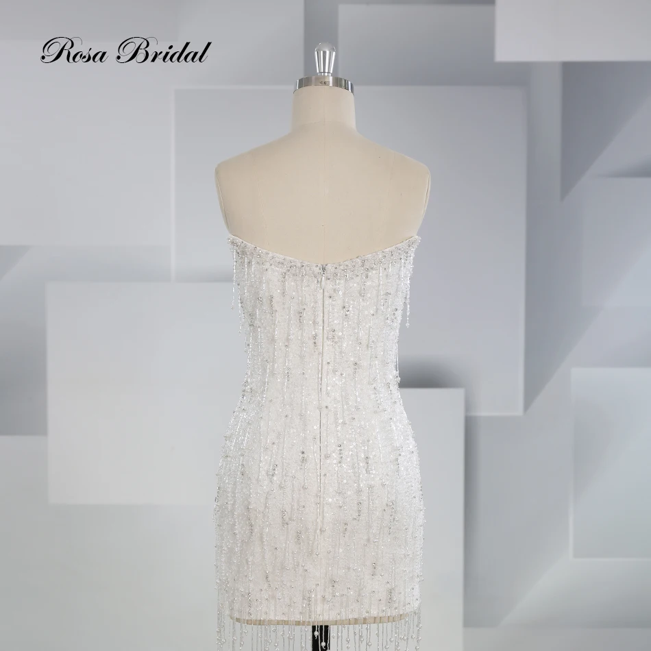 Dois-em-um Beads Vestido de Noiva com trem destacável, Hot Sale