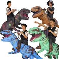 Colourful Funny Mascot Inflatable Ride on Dinosaur T REX Anime Halloween Costume Cosplay For Adult Men Women Kids Dino Cart kejg