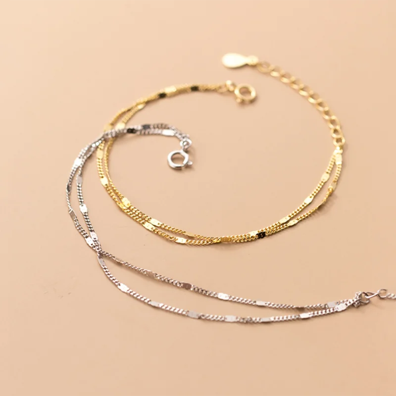 

Настоящее серебро 925 пробы, золото 18 карат, круглый диск, браслеты-подвески, Pulseiras для женщин, классические ювелирные изделия, модное лето 2023 г.