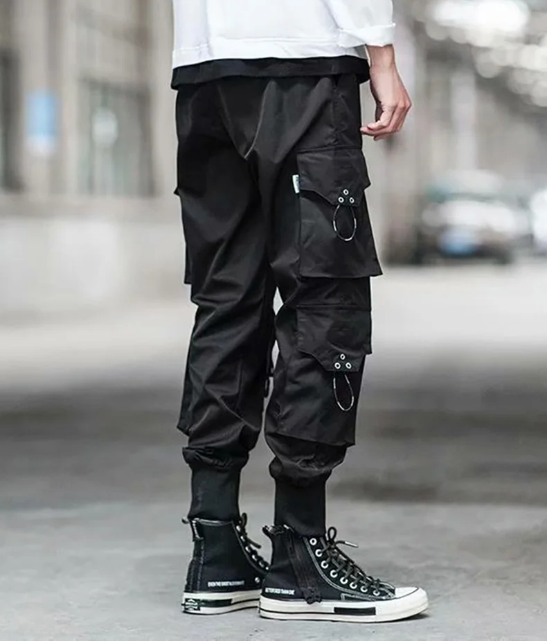 Japanese Fashion Streetwear Cargo Pants Men Harajuku Joggers Outwear Hip Hop Punk Sport Clothes Sweatpants Tactical Military