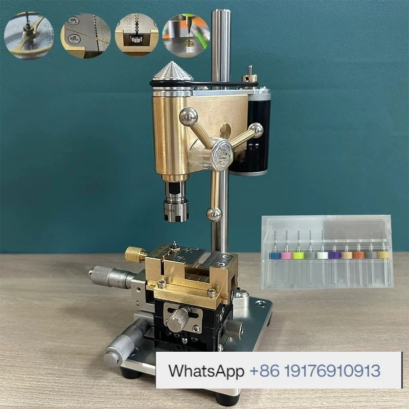 Watch repair tool Multifunctional precision bench drill, broken handle head punching, movement splint, small parts drilling