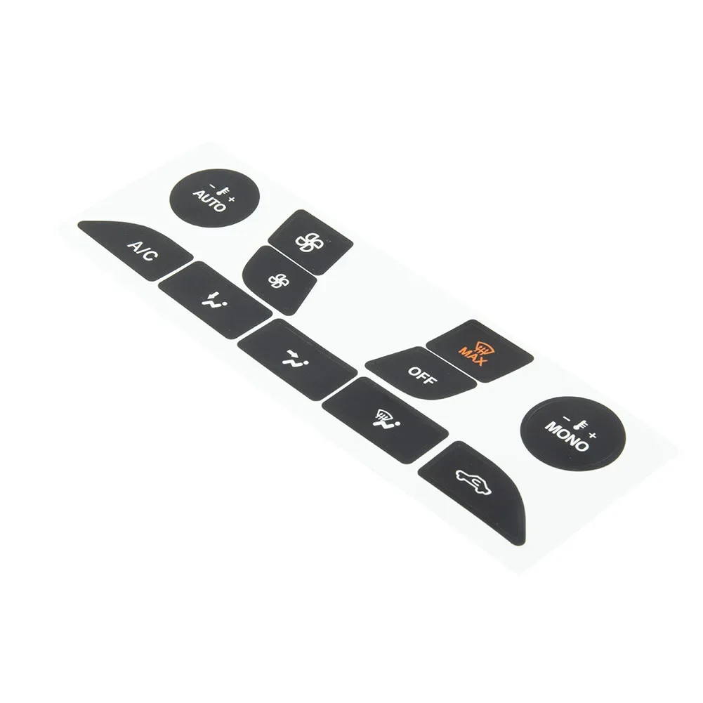 Pulsante riparazione adesivo Car Center Console A/C pulsante di controllo del clima riparazione decalcomanie adesivi per Ford Focus 1999-2005