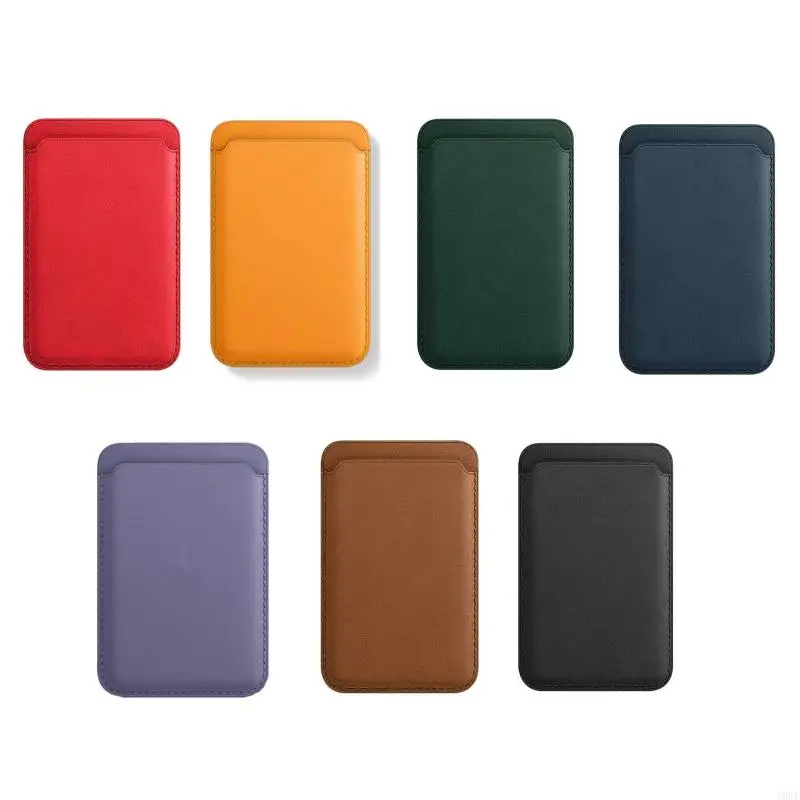 

A9BF Wallet Card Holder Phone Accessories PU Leather Cards Pocket for Women