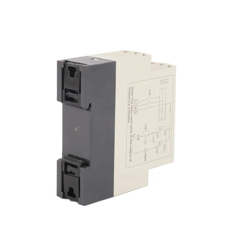 JVRD-380W Din السكك الحديدية جبل قابل للتعديل الجهد الزائد الجهد المنخفض رصد التتابع 3 المرحلة الجهد حامي