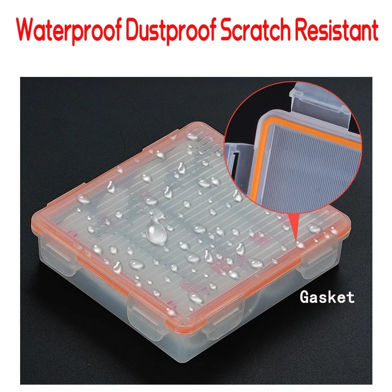 18650 Battery Waterproof Box 2/4 Sections Transparent Pp Material Protective 2-In-1 Dustproof And Moisture-Proof Storage Box