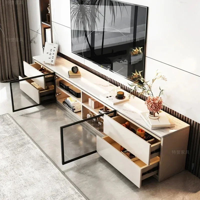 Universal Drawer Living Room TV Stands Design Organizer Complete Cabinet Storage Table Pedestal Mueble Para Tv Luxury Furniture