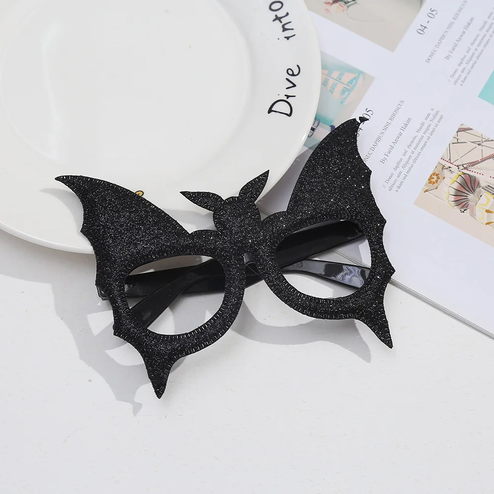 

Christmas glasses frame Halloween dark butterfly glasses row party ornaments