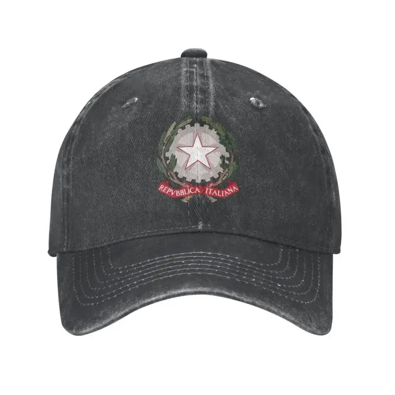 Punk Unisex Cotton Emblem Of Italy Baseball Cap Adult Adjustable Dad Hat Women Men Sports