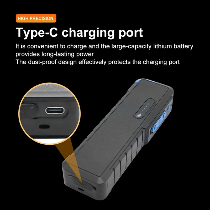 ABMI-VFL Localizzatore visivo di guasti Tester di luce rossa Cavo in fibra ottica ricaricabile da 50 MW con funzione di illuminazione a LED,