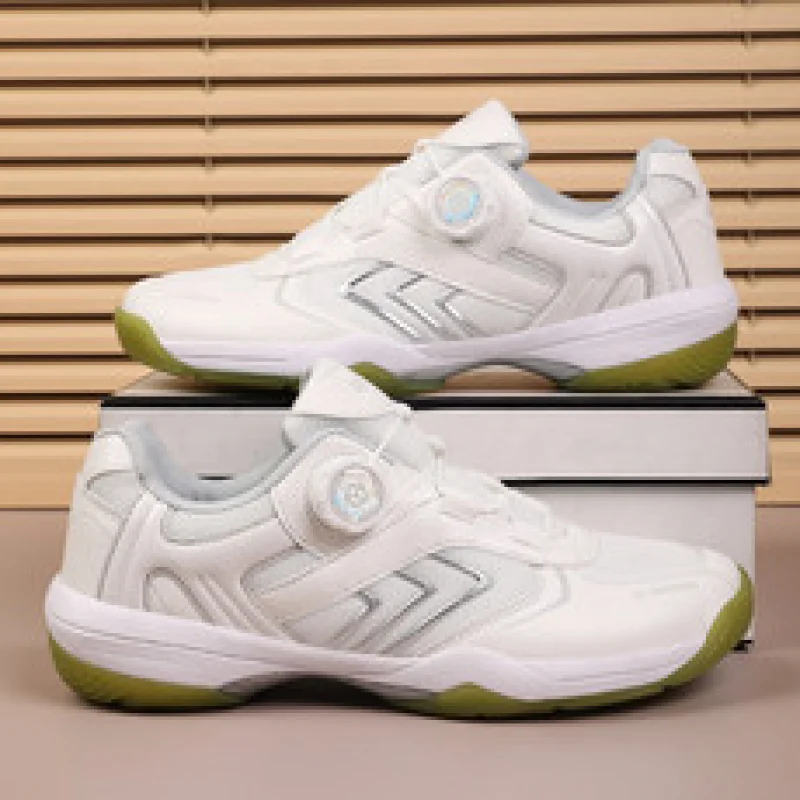

2025 new badminton shoes, rotating buttons, professional competition training, table tennis shoes, tennis shoes, anti slip and w
