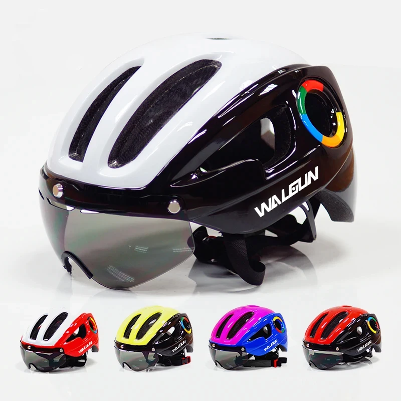 270g ultralight EPS bicycle helmet for men road mtb mountain bike helmet lenses goggles cycling equipment 9 vents Casco Ciclismo