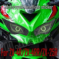 For Ninja ZX-4R ZX4R ZX 4R ZX-4RR ZX4RR ZX-25R 2023 2024 Motorcycle Headlight Stickers Headlamp Guard Decal Accessories