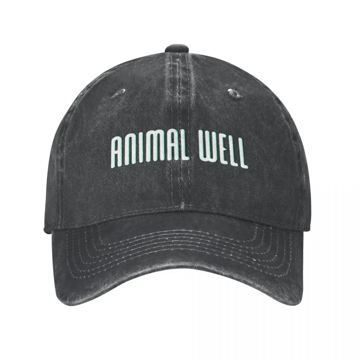 Vintage Animal Well Logo Baseball Caps Distressed Denim Washed Sun Cap Funny Games Outdoor Activities Adjustable Fit Hats Cap