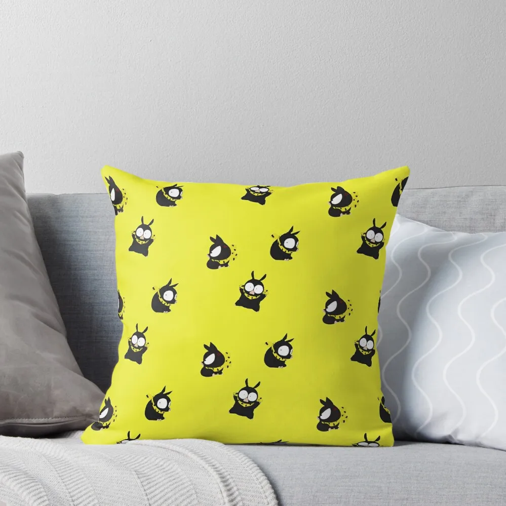 

Ranma Pig Pattern Yellow Backround - ORIGINAL DRAWN by SillyFun.redbubble.com Throw Pillow Sitting Cushion pillow