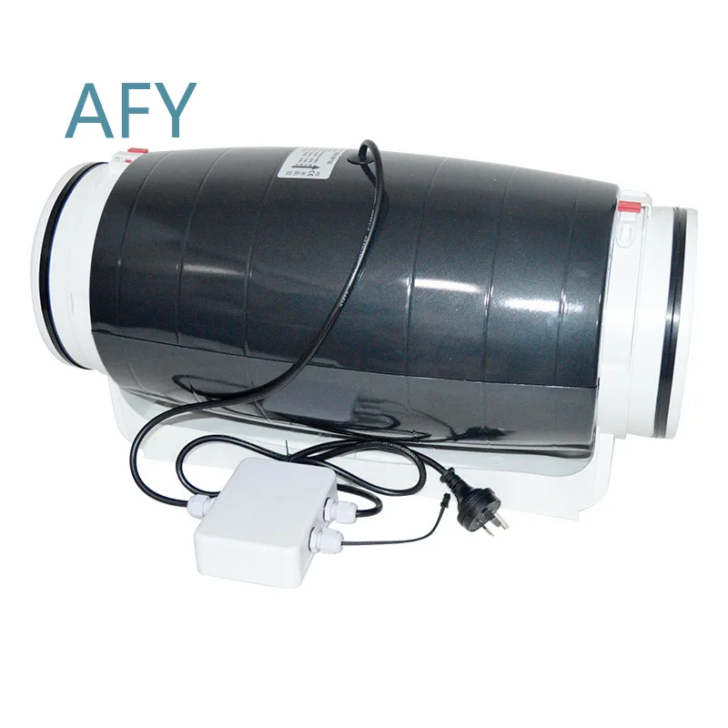 Round Duct Fan for LCD Delay Three-Speed Switch Silent Exhaust Fan HVAC Ventilation System Air Circulator Ceiling Mount