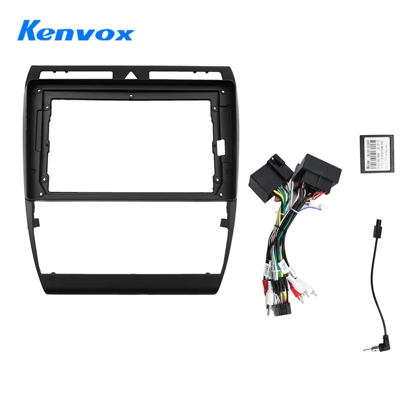 

Рамка радио Android для Audi A6 S6 RS6 Allroad 1997-2004 9-дюймовый 2DIN Fascia стерео панель жгут проводов Canbus Box шнур