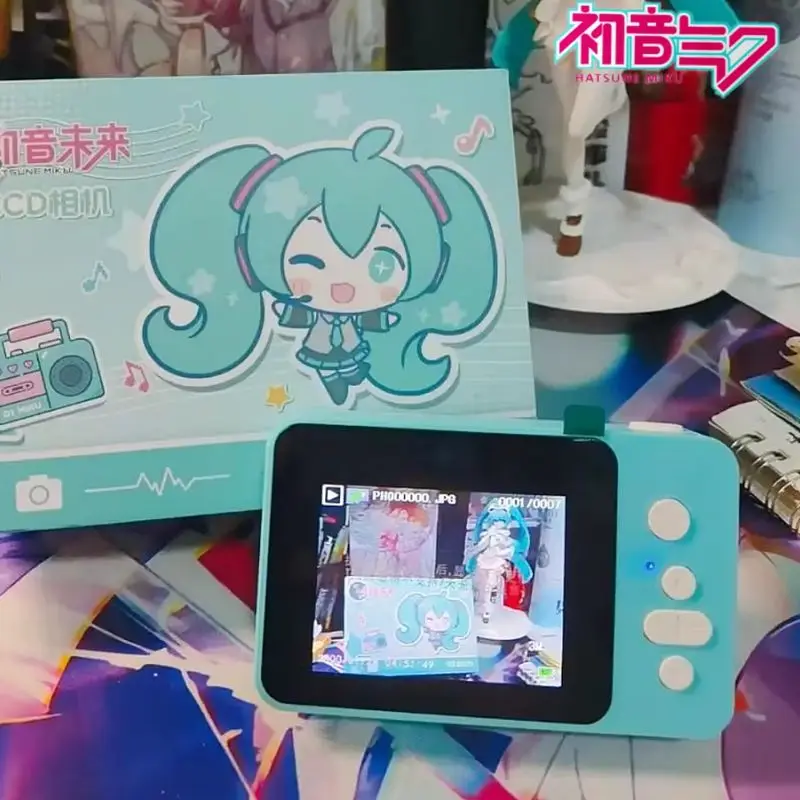 初音ミク-ccd-カメラ高解像度デジタルカメラ純正共同ブランドレトロポータブルエントリーマルチフィルターキャンパス写真撮影