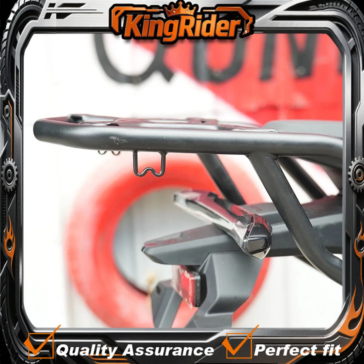 Tubular tailstock rack Rear Luggage Rack tailstock rack carbon steel Rear armrest For CFMOTO 675SR-R 675SR SR-R 675NK