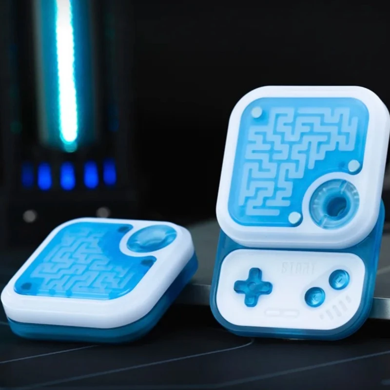 

2025 New01EDC Studio, маленькая квадратная игровая база, большое навигационное издание, механические металлические толкающие карты на кончиках пальцев, декомпрессионный стол