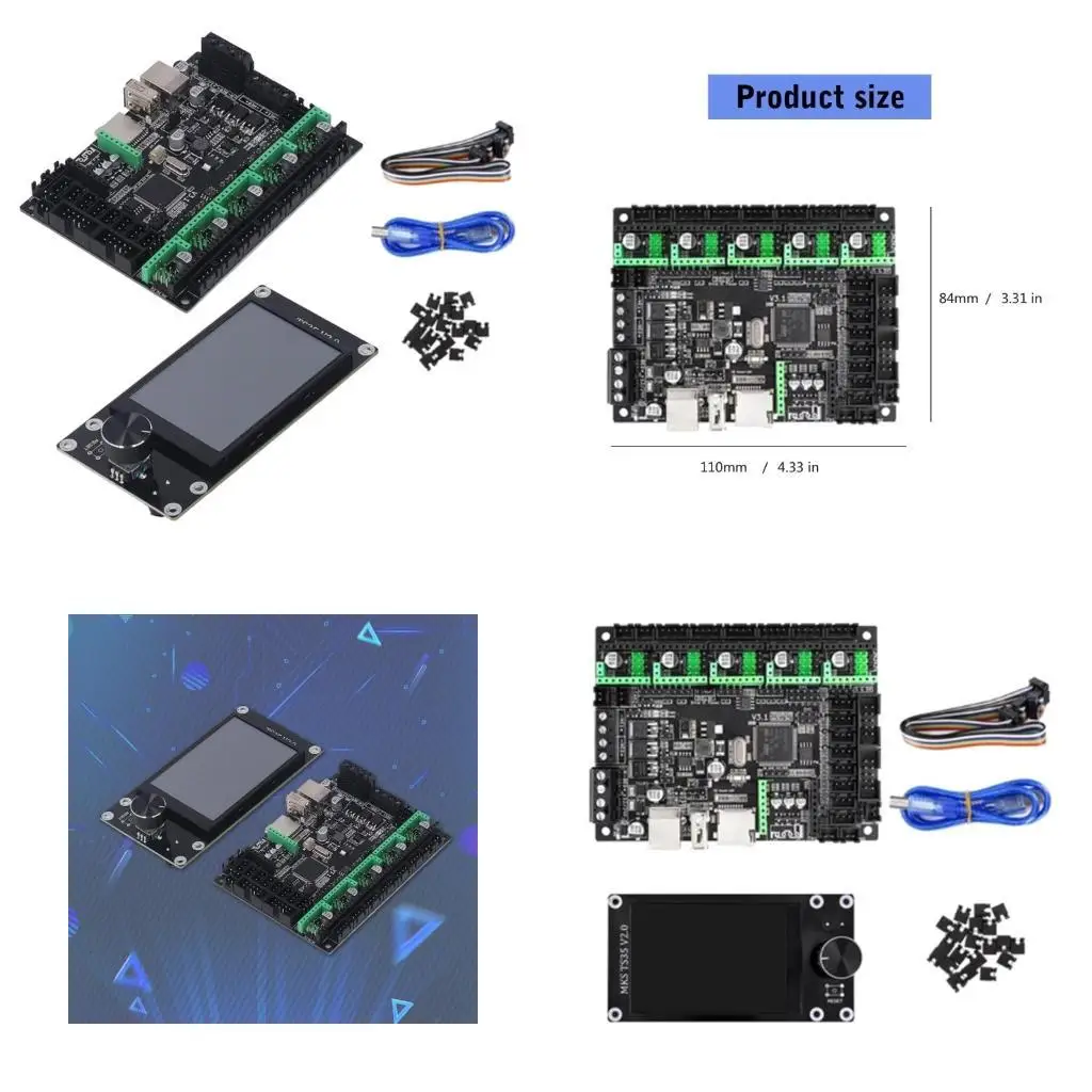 31BA Printer Mainboard HPDXS002154 6 Axes Motor Control with TFT Display for 3D Printing Motor Controller