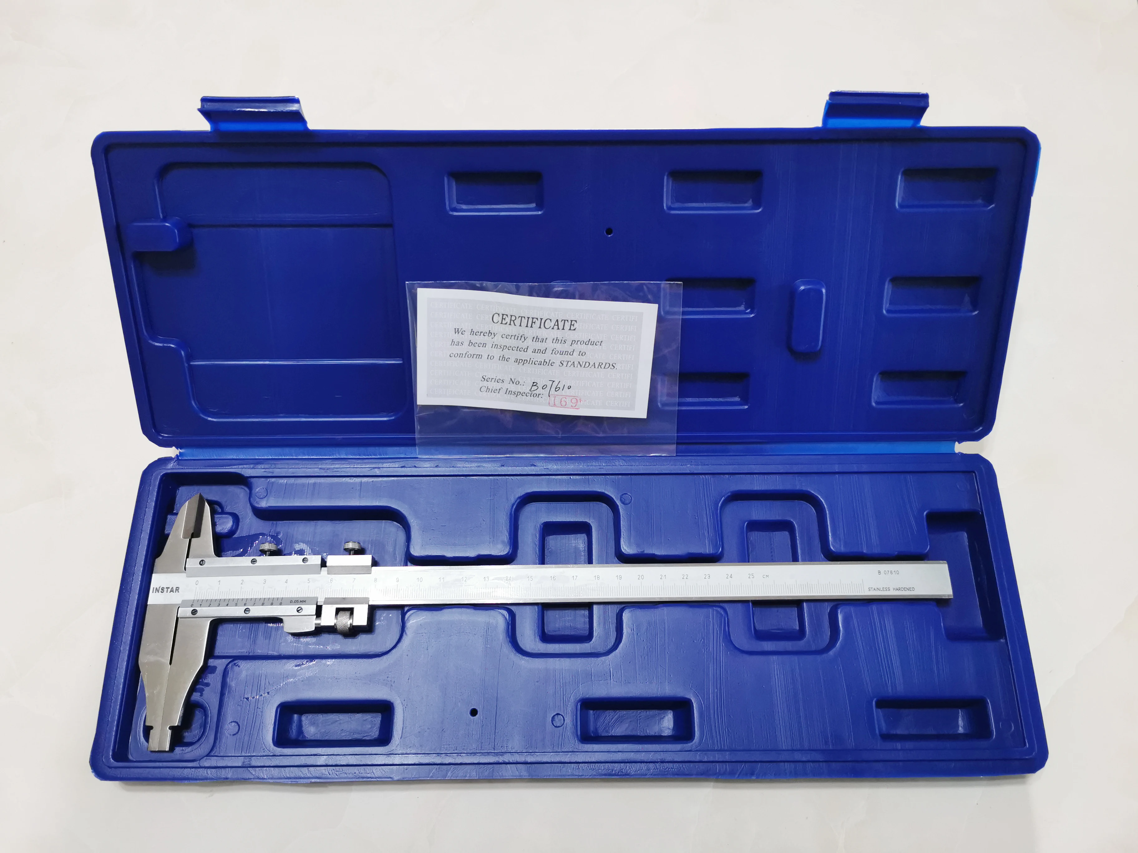Element promocyjny noniusz suwmiarka 0-250mm x 0.05mm wskaźnik tarcza z cyframi 0-1 "0-10mm 150x0,02mm mikrometr trzypunktowy 100-125mm