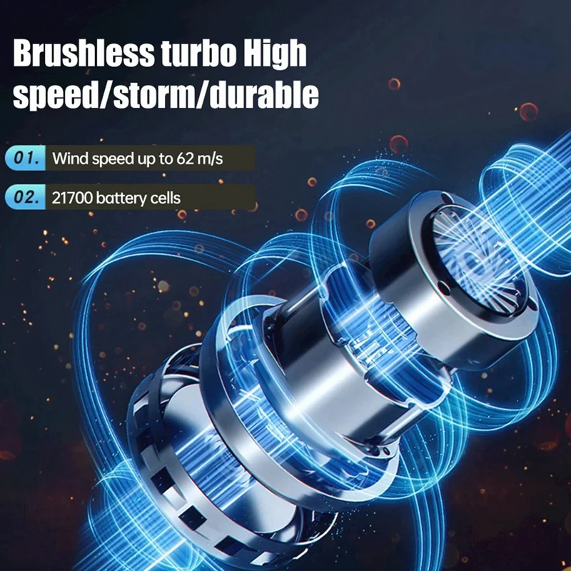 Powerful Blower High Speed Duct Fan Turbo Jet Fan 140000 RPM Wind Speed 52M/S Turbo Fan Brushless Motor Violent Blower