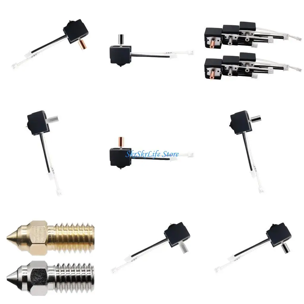 

E65E Upgraded Hotend Print Head For Ender3 V3SE Bimetal Heatbreak Alloy Throat