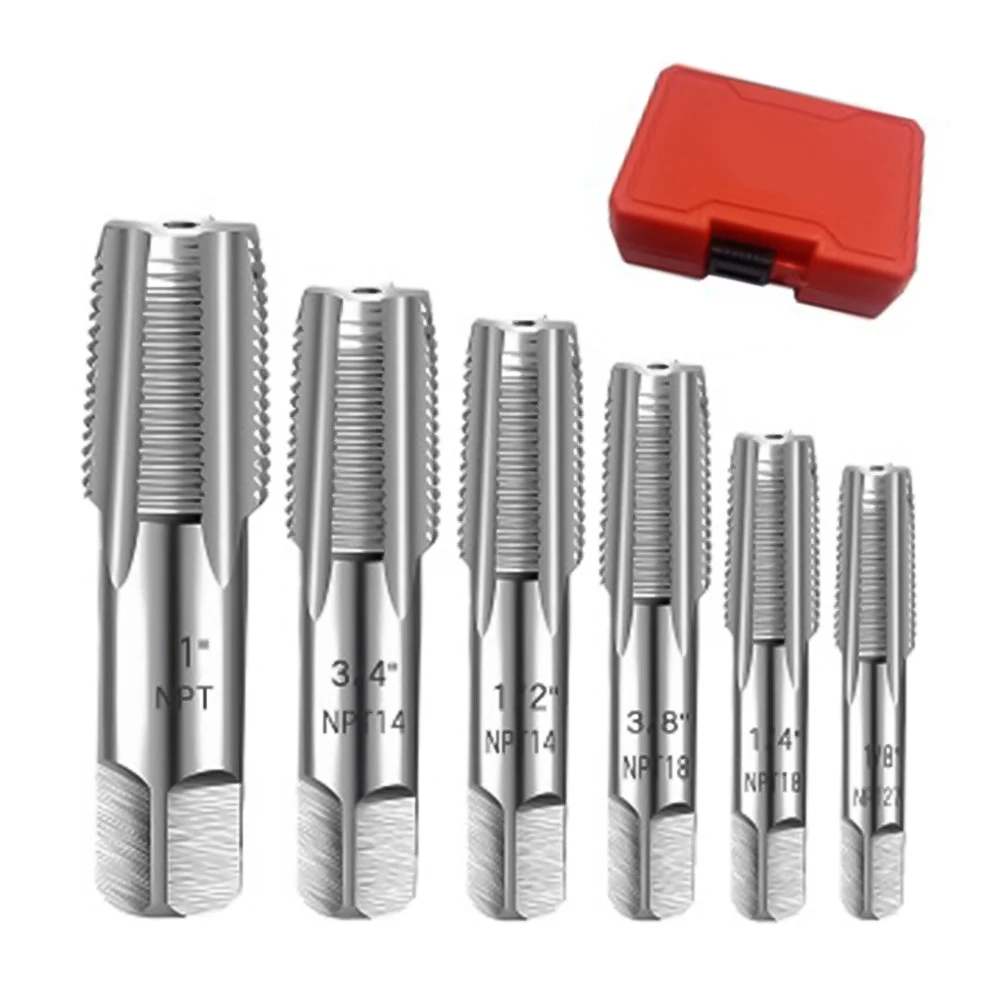 NPT Pipe Threading Tools DIY Plumbing Plumbing Tools Pipe Thread for taps Perfect Fit 6 Piece Set Easy Installation