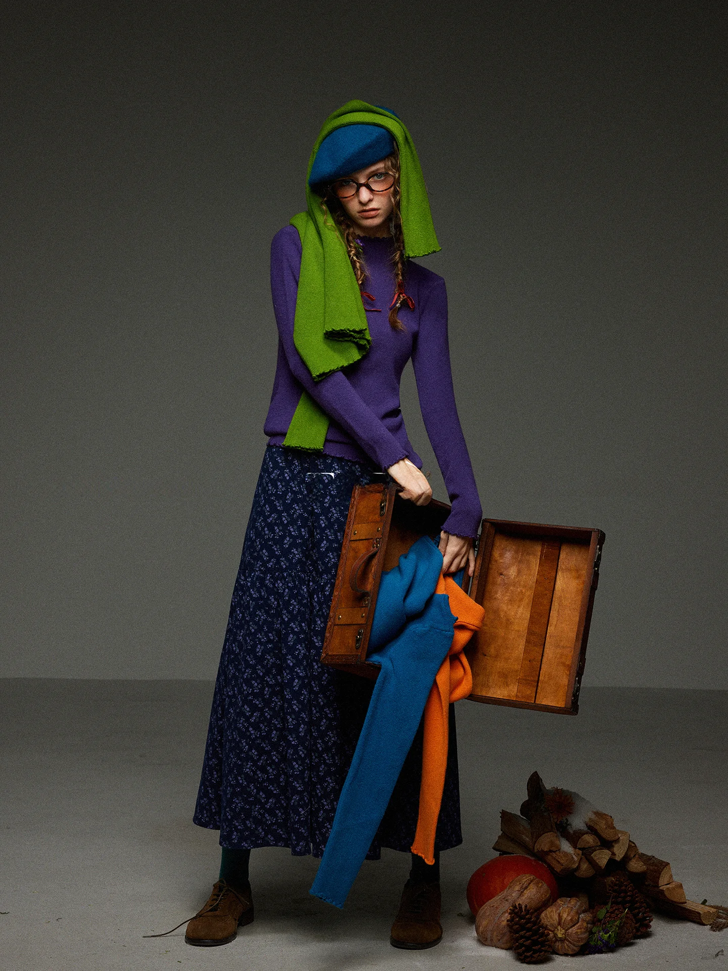 

Retro Color Knitted f High Collar Slim Fit Base irt for Women Autumn Winter Slimming Versatile Base Top