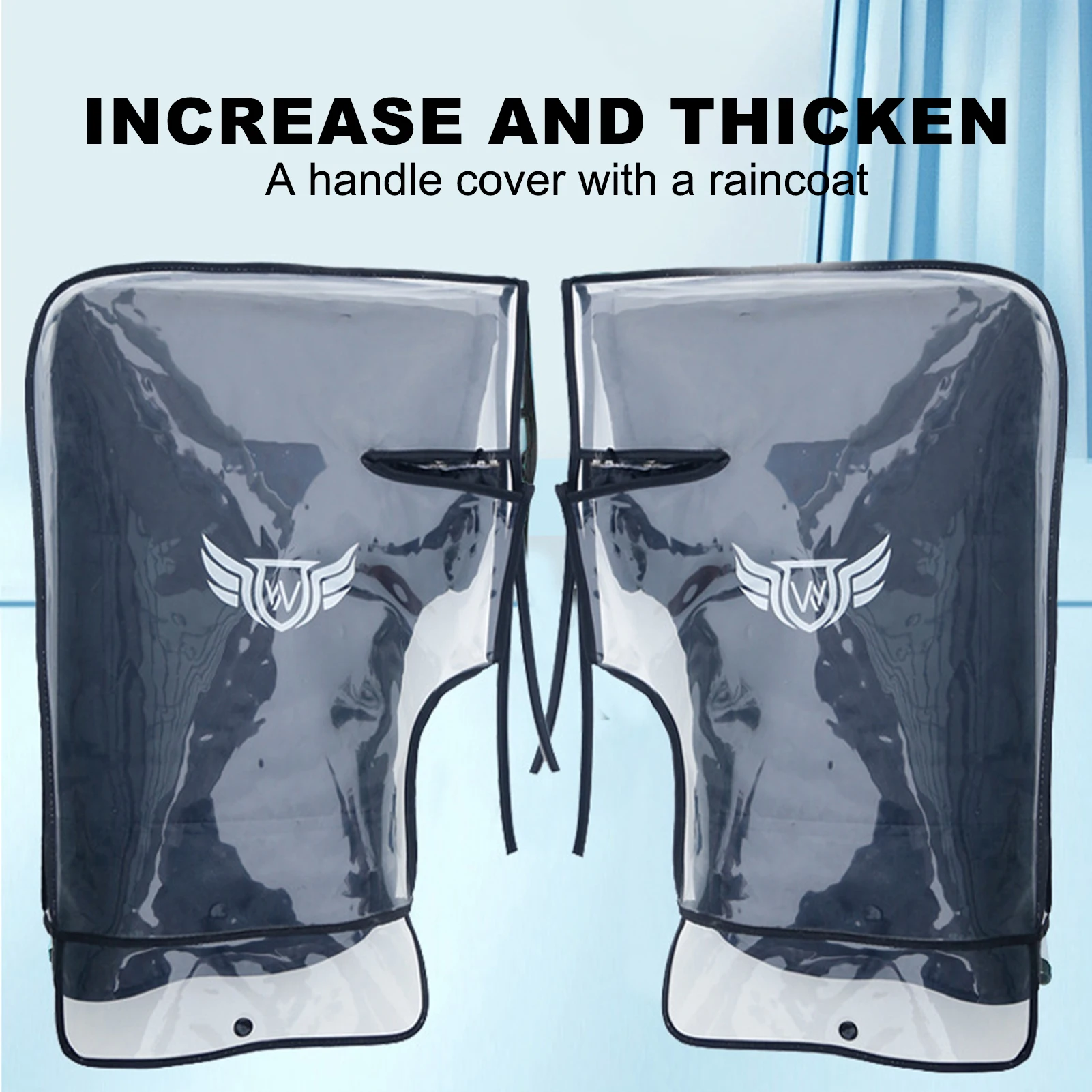 Winter Motorcycle Handlebar Covers Thickened Windproof Waterproof Grip Covers for Bike Scooter Snowmobile