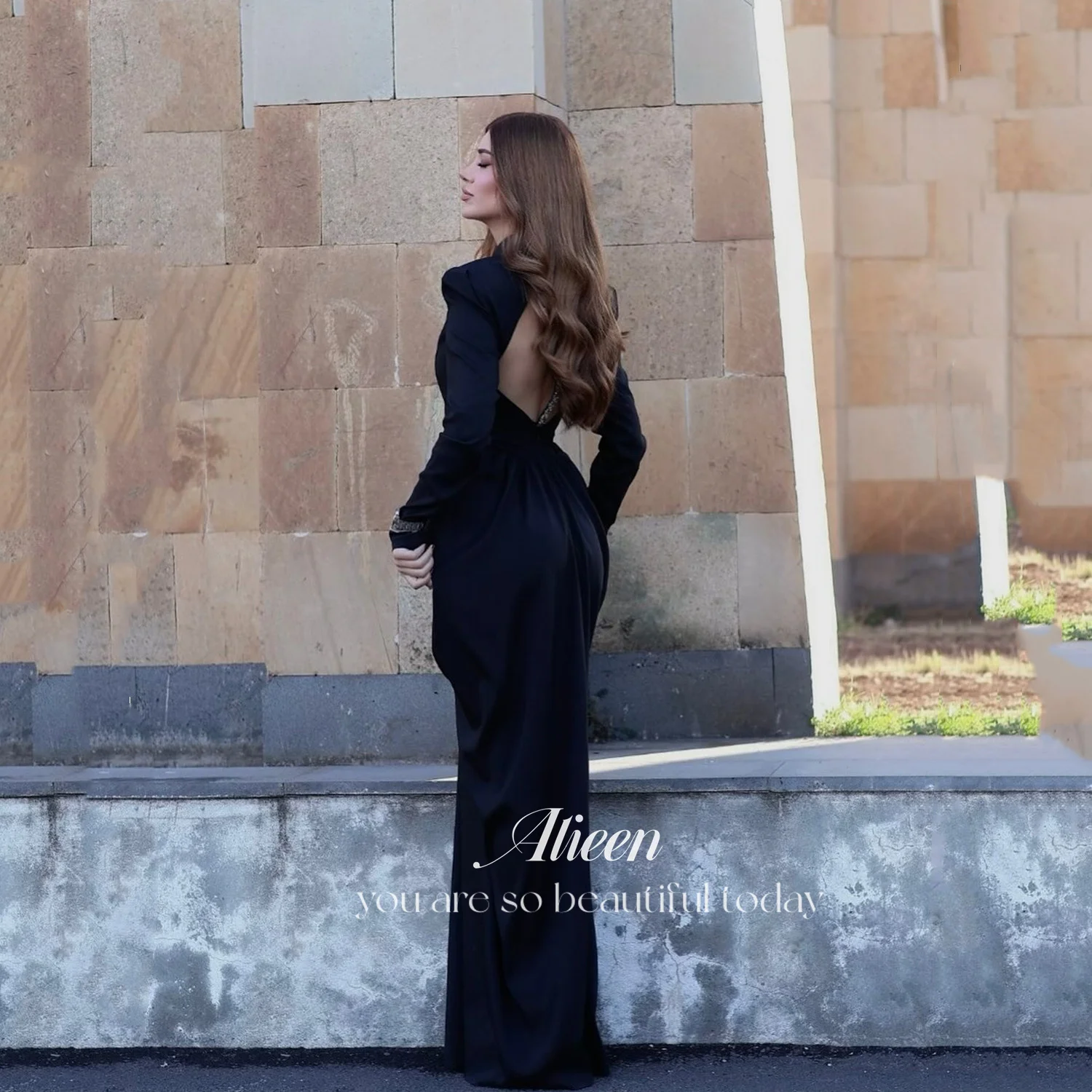 

Aileen Customized Womens Dresses for Special Occasions فساتين سهرة Elegant Party Dresses 2025 Prom Dress Vestidos De Festa Black