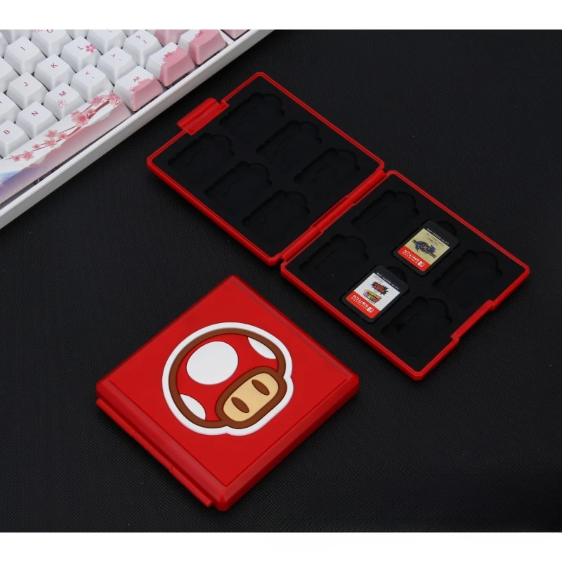 Super Mario 12-in-1-Spielkartenetui für Switch OLED, tragbare Spielkarten-Aufbewahrung, Kartenhalter-Box für NS Switch Lite, Geschenke, Neu