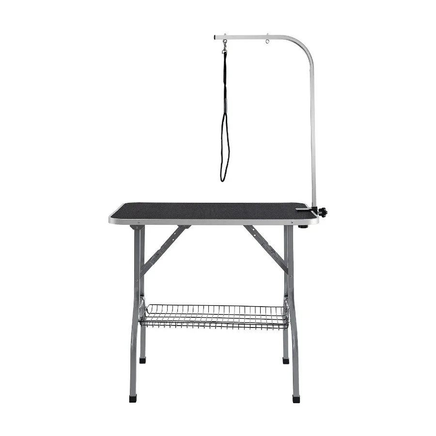 

VEVOR Pet Grooming Table Arm with Clamp, 36''x24'' Dog Grooming Station, Foldable Pets Grooming Stand for Medium and Small Dogs