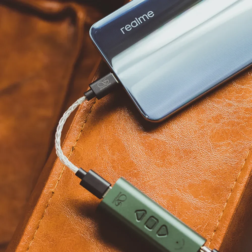 SHANLING L3 Neotech محول كابل الصوت من الفضة النقية من النوع C / Lightning to Type-C لـ UA3 UA5 DAC iOS Android