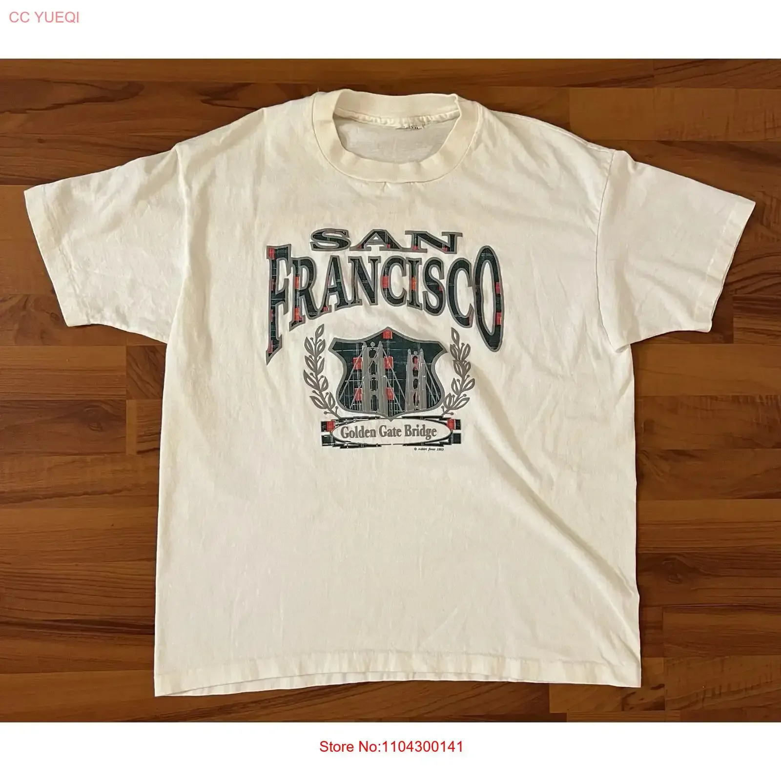 1993 Vintage San Francisco Golden Gate Bridge T Shirt Size Large 22 W 28 L vintage Washed designer clothes